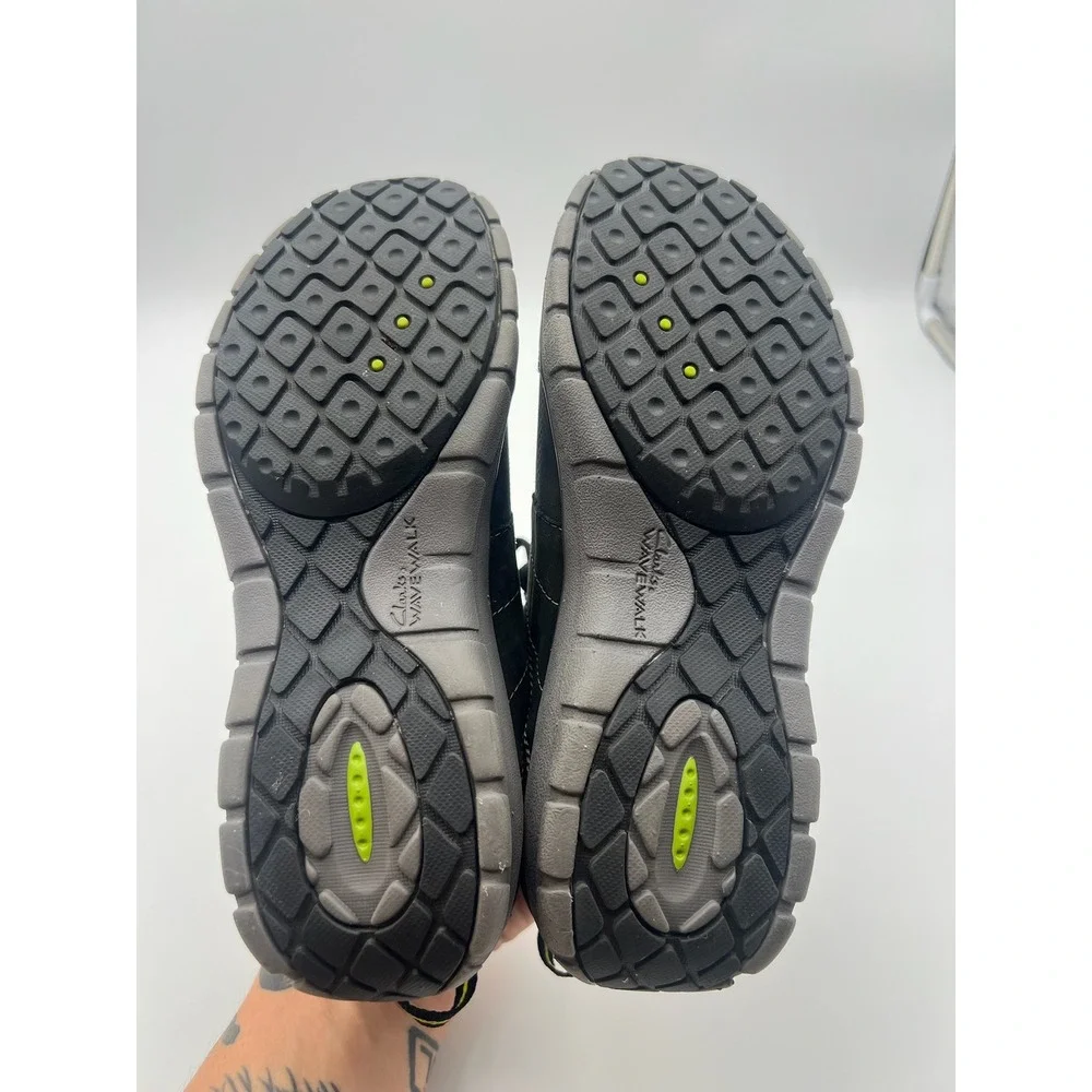 Clarks Outdoor Wave Walk Black Waterproof Leather Hiking Walking Shoes